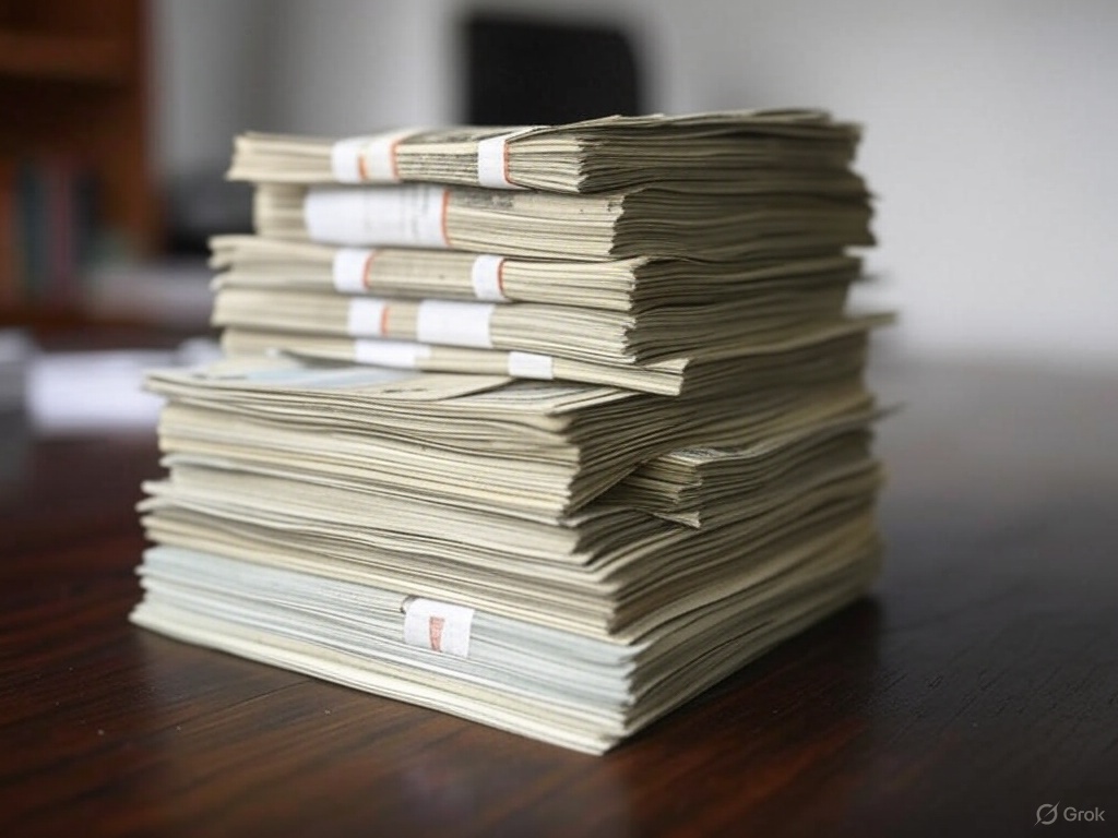 Stack of money representing high commissions